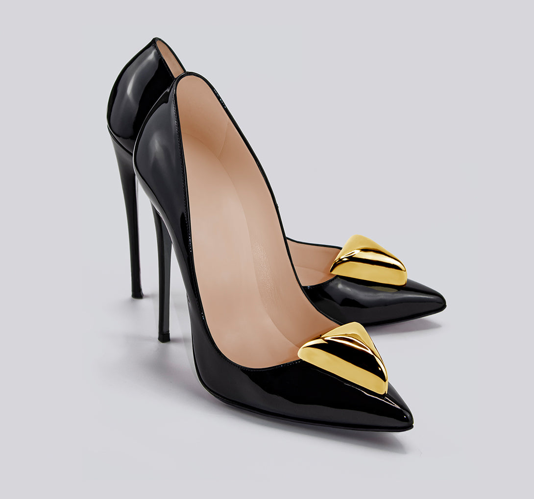 Pyramid Shoe Clip Gold