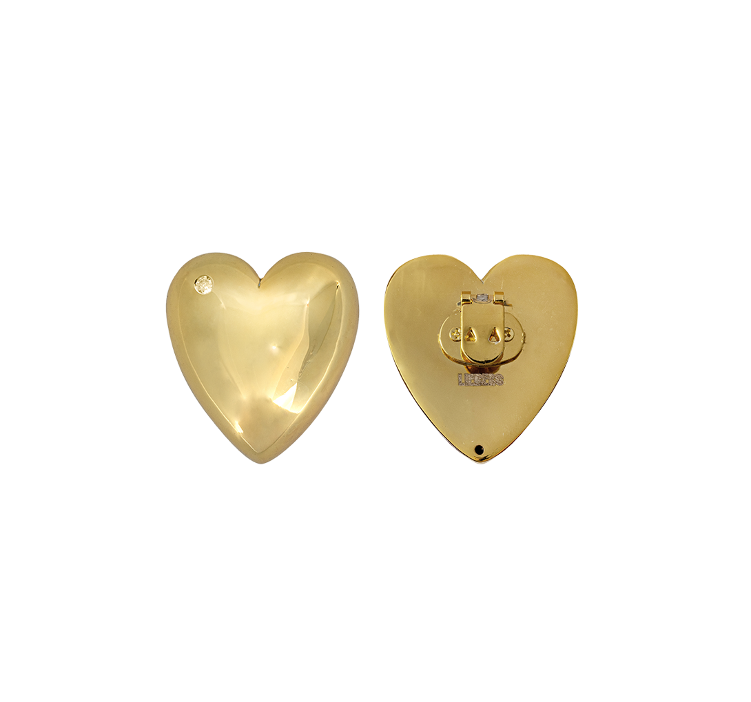 Heart Shoe Clip Gold