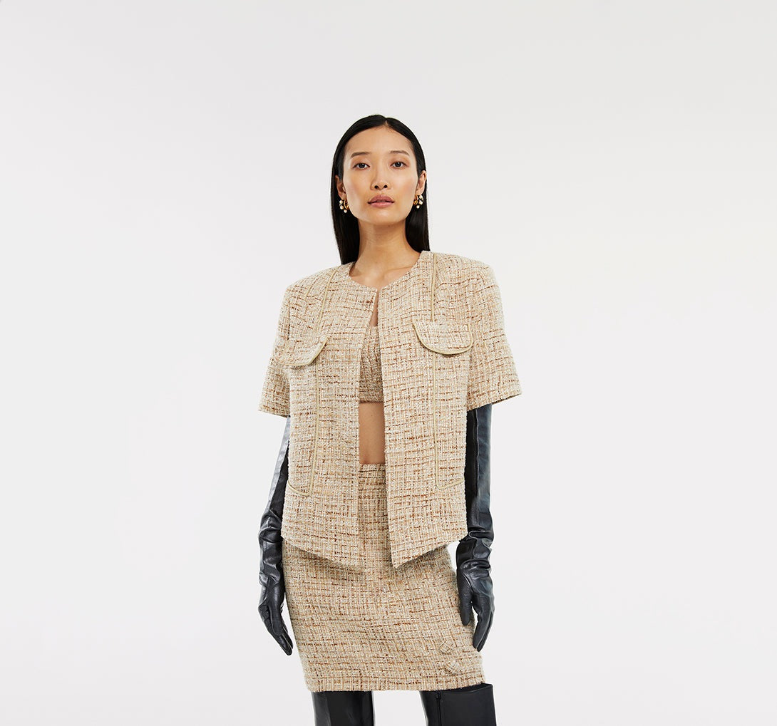 OVERSIZE TWEED JACKET
