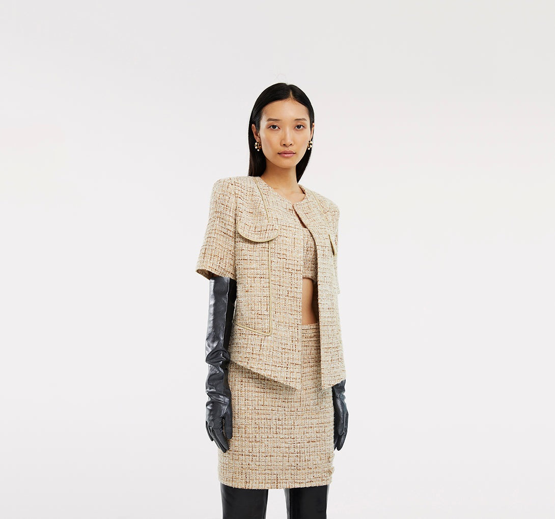 OVERSIZE TWEED JACKET