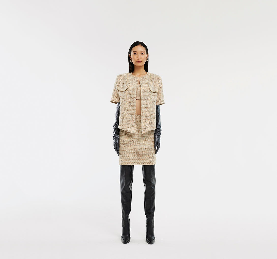 OVERSIZE TWEED JACKET