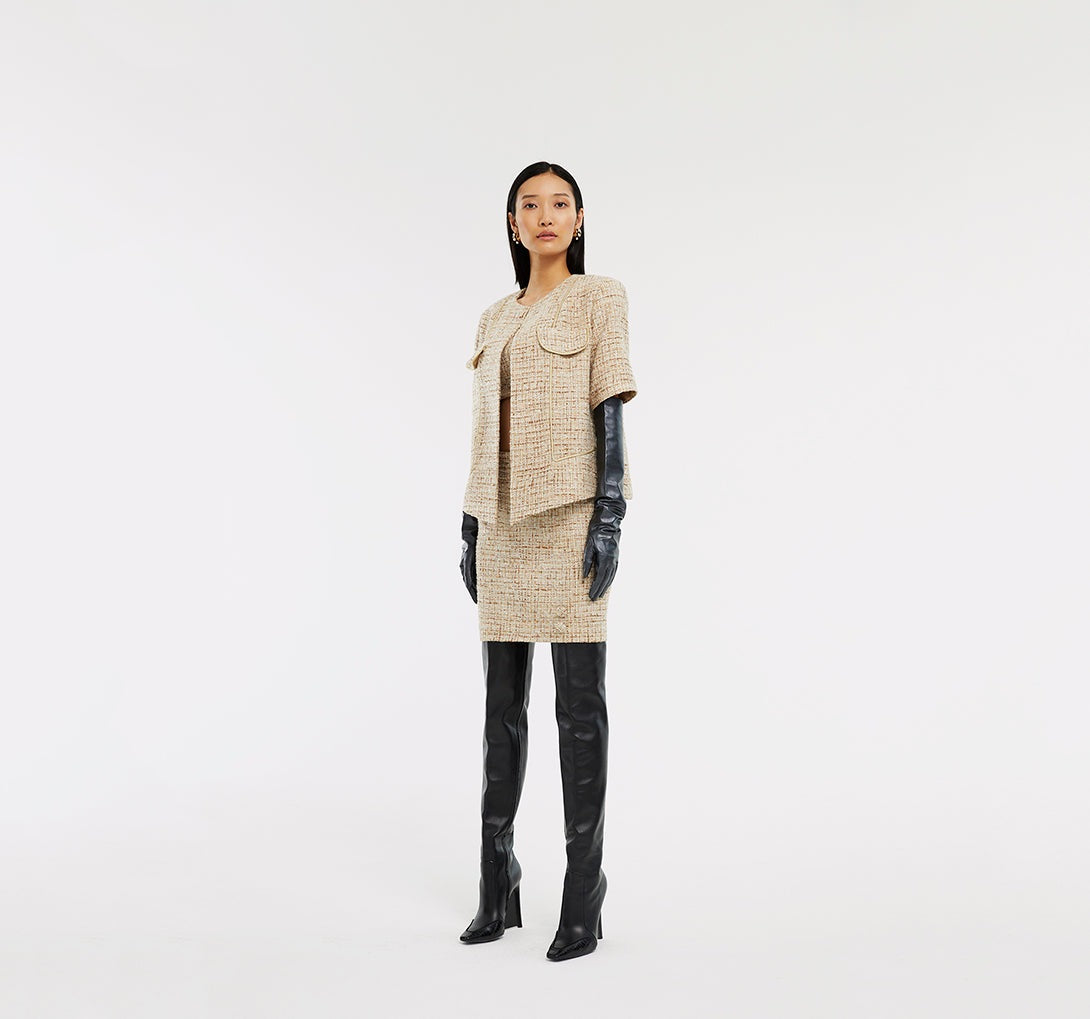 OVERSIZE TWEED JACKET