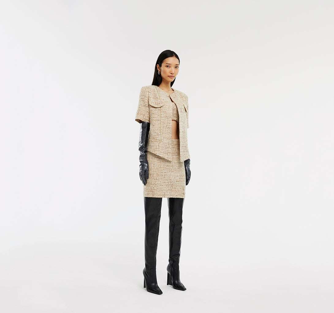 OVERSIZE TWEED JACKET