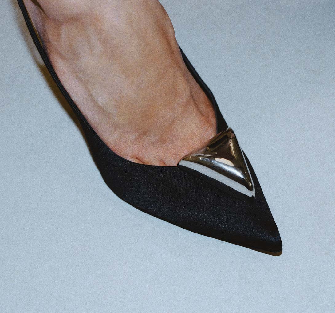 Pyramid Shoe Clip Silver